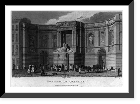 Fontaine de Grenelle.J. Romney, sc. ; T.T. Bury, delt. ; A. Pugin, dirext, Vintage Poster