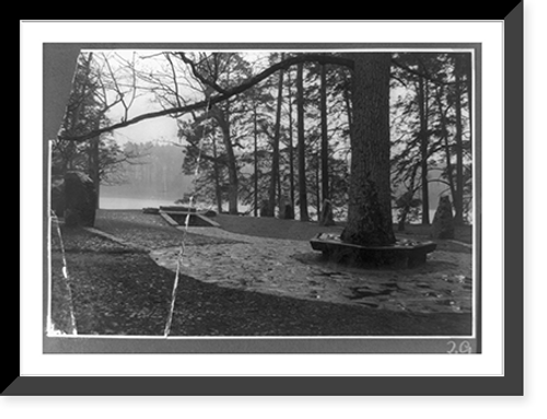 Historic Framed Print, [Memorial site for Carin G&ouml;ring, Schorfheide, Carinhall],  17-7/8" x 21-7/8"