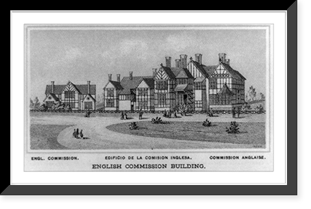 English Commission Building.Inger, Antique Print