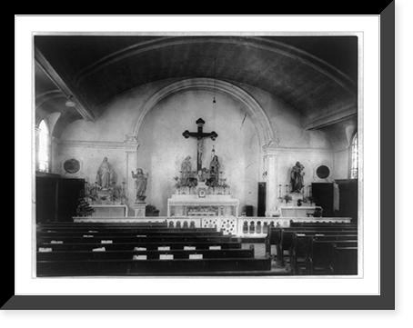 Interior, Our Lady of Grace Roman Catholic Church, Howard Beach, New York, Vintage Wall Art