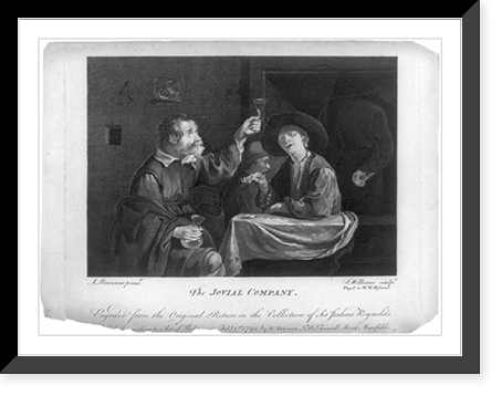 The Jovial company.A. Brouner, pinxt. ; J. Williams, sculpt., pupil to W.W. Ryland, Vintage Poster