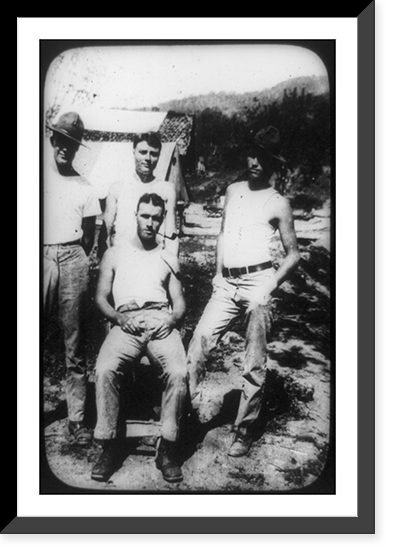 Four Marines posing for photo, Nicaragua Classic, Vintage Wall Art