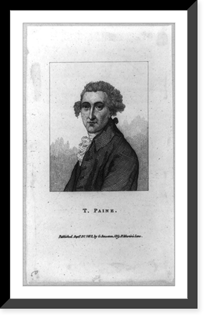 Historic Framed Print, T. Paine,  17-7/8" x 21-7/8"