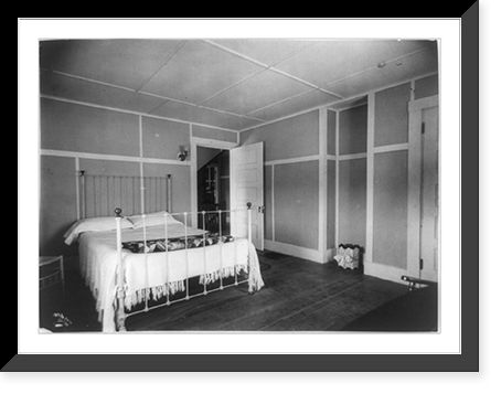 Bedroom of E.R. Knolt, Boston, Massachusetts.White Photo., Boston, Vintage Poster