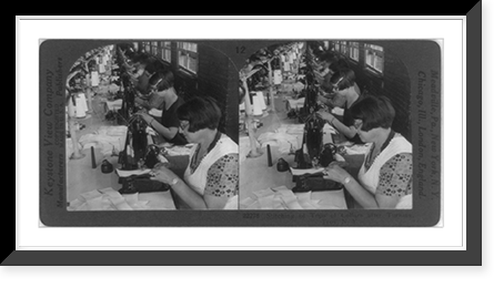 Stitching of tops of collars after turning, Troy, N.Y, Historic Reproduction