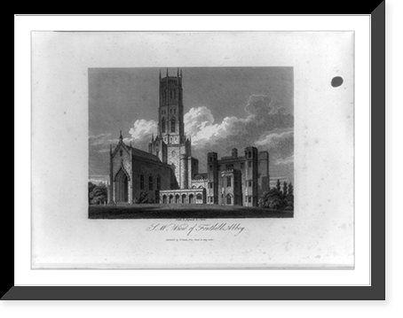 S.W. view of Fonthill Abbey.drawn & engraved by J. Storer, Antique Wall Art