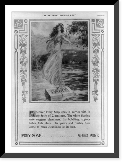 Historic Photo Print - Ivory soap. 99 44/100% pure
