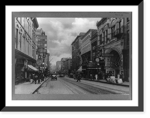 Historic Framed Print, [Seventh Street, St. Paul, Minnesota],  17-7/8" x 21-7/8"