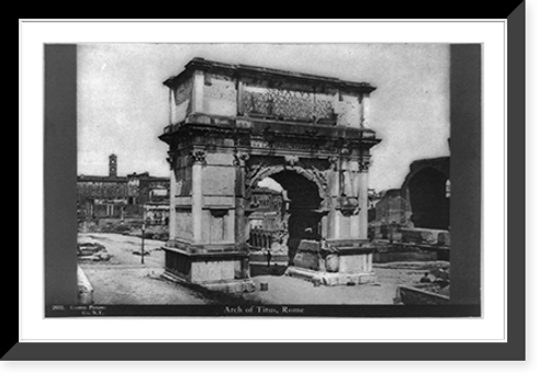 Historic Framed Print, Arch of Titus, Rome,  17-7/8" x 21-7/8"