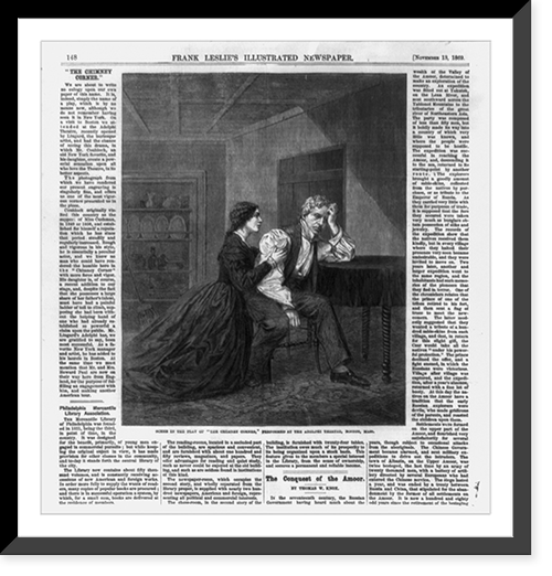 Mr. Couldock and his daughter (Eliza?) in scene from The Chimney Corner"", Vintage Poster