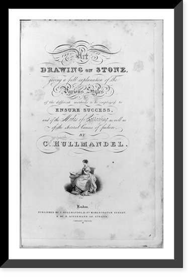 Vintage Americana Print - Title page of Charles Joseph Hullmandel's
