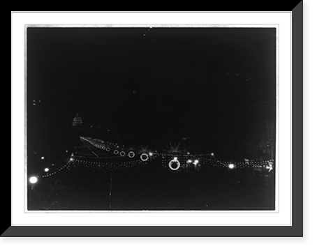 Night view of Pennsylvania Ave. during Shrine Convention, 1923 Classic, Vintage Wall Art