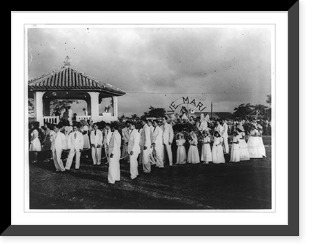 Guam, Marianas Islands, 9 Dec. 1946. Guam Catholics honor feast day Classic, Vintage Poster