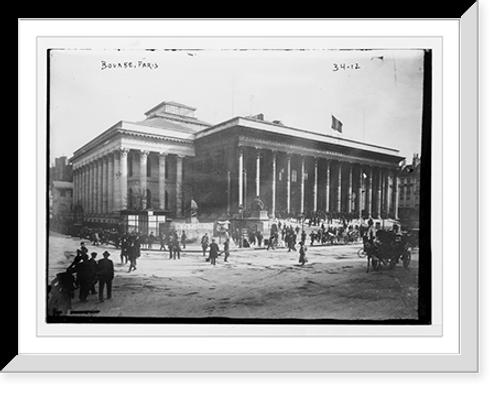 Historic Framed Print, Bourse, Paris,  17-7/8" x 21-7/8"