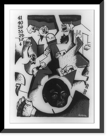 Stock Exchange.drawing by William Gropper. Classic, Historic Reproduction