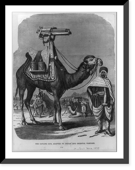 The Gatling gun, adapted to Indian and oriental warfare Classic, Antique Wall Art