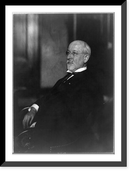 Carroll Smalley Page, 1843-1925, half-length portrait, seated, facing left, Historic Reproduction