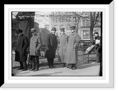 Recruiting for U.S. Army in Union Square, New York, Vintage Poster
