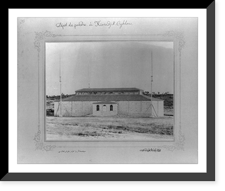 The ammunition magazine in the Pen Kuyrucak.the photograph studio of the Imperial School of Engineering. - 2, Antique Poster