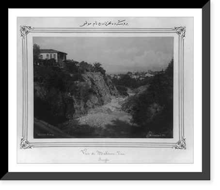Historic Framed Print, [A place called Mahzendere in Bursa].Abdullah Fr&egrave;res.,  17-7/8" x 21-7/8"