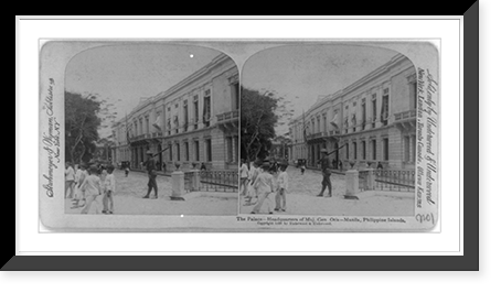 Historic Framed Print, The palace - headquarters of Maj. Gen. Otis, Manila, Philippine Islands,  17-7/8" x 21-7/8"