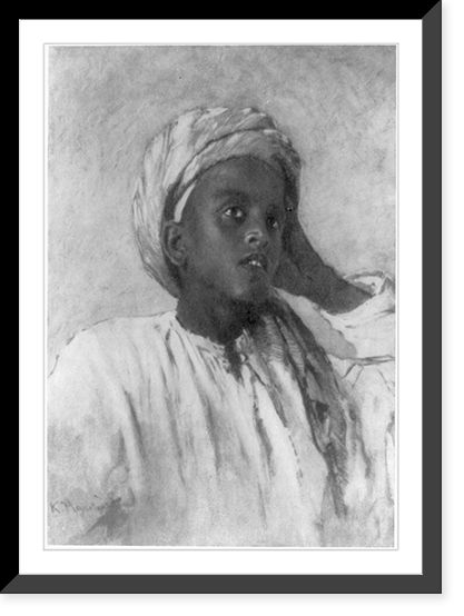 Russian paintings depicting Blacks - 6, Vintage Print