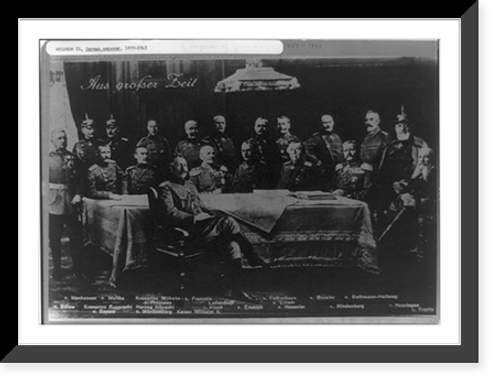 Historic Framed Print, Wilhelm II, German emperor, 1859-1941 - 6,  17-7/8" x 21-7/8"