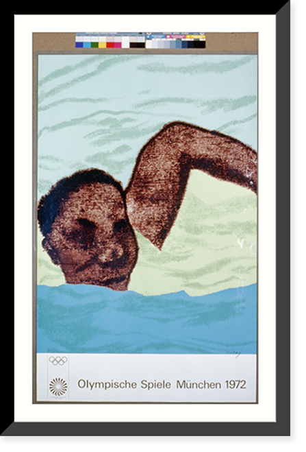 Historic Framed Print, Olympische Spiele M&uuml;nchen 1972,  17-7/8" x 21-7/8"