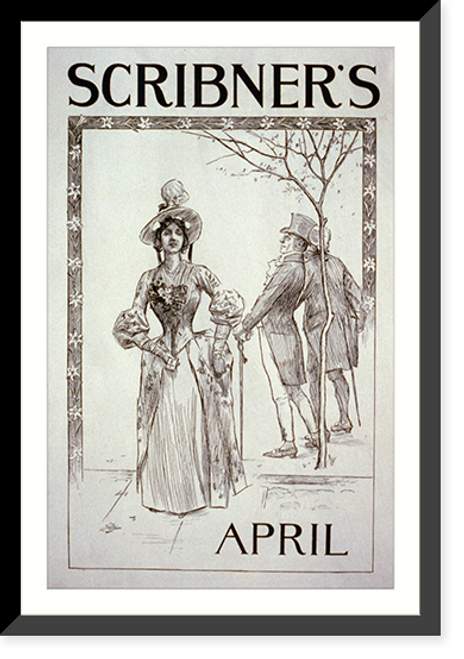 Historic Framed Print, Scribner's [for] April,  17-7/8" x 21-7/8"