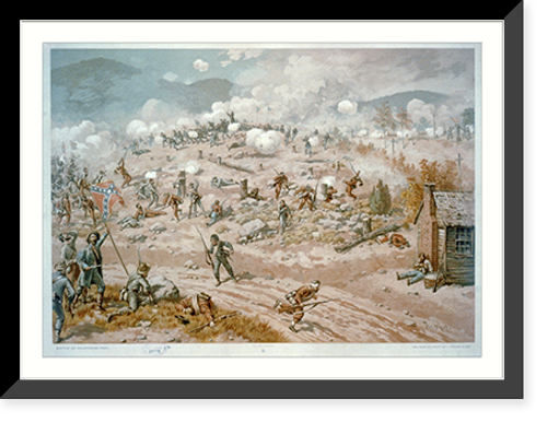 Historic Framed Print, Battle of Allatoona Pass,  17-7/8" x 21-7/8"