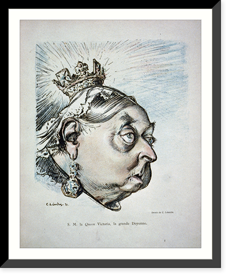 S.M. la Queen Victoria, la grand Doyenne - 2, Antique Print