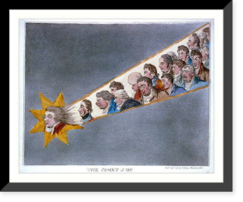 Historic Framed Print, The comet of 1811 - 3,  17-7/8" x 21-7/8"