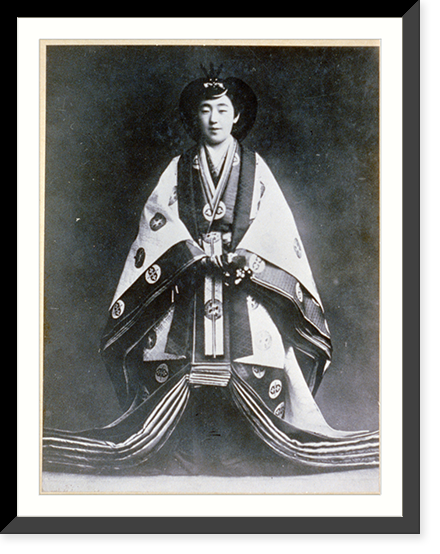 Vintage Photo Print - The Empress is crowned in traditional ancestral