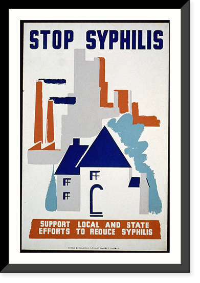 Stop syphilis Support local and state efforts to reduce syphilis, Vintage Wall Art