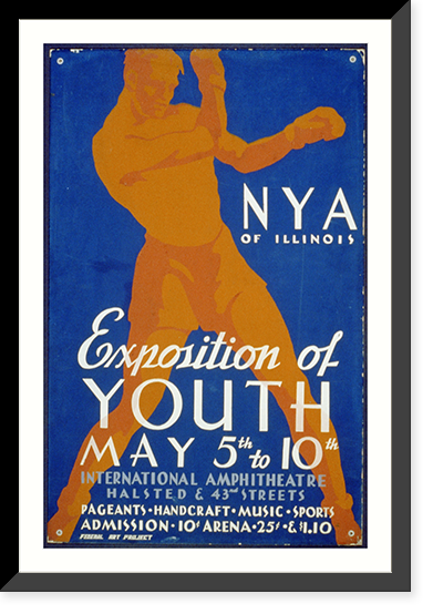 Vintage Americana Print - World's Fairs - N.Y.A. of Illinois