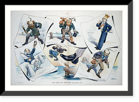 How John may dodge the Exclusion Act Classic, Vintage Print