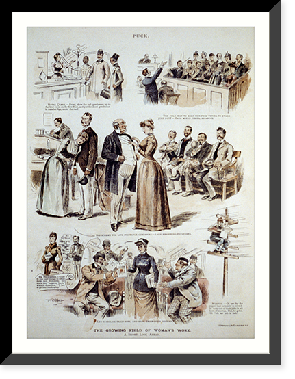 Antique Photo Print - The growing field of woman's work