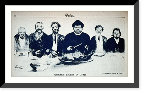 Historic Framed Print, Women's rights in Utah,  17-7/8" x 21-7/8"
