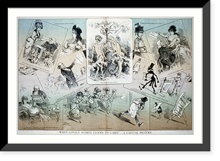 When lovely women stoops to lobby" - a capital picture", Antique Wall Art