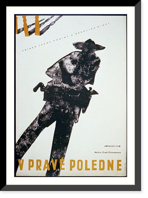 Historic Framed Print, V Prav&eacute; Poledne. Americk&yacute; film/ Sebek 62,  17-7/8" x 21-7/8"