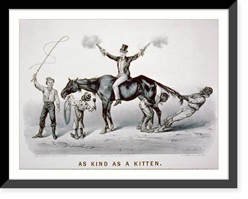 Historic Framed Print, As kind as a kitten,  17-7/8" x 21-7/8"