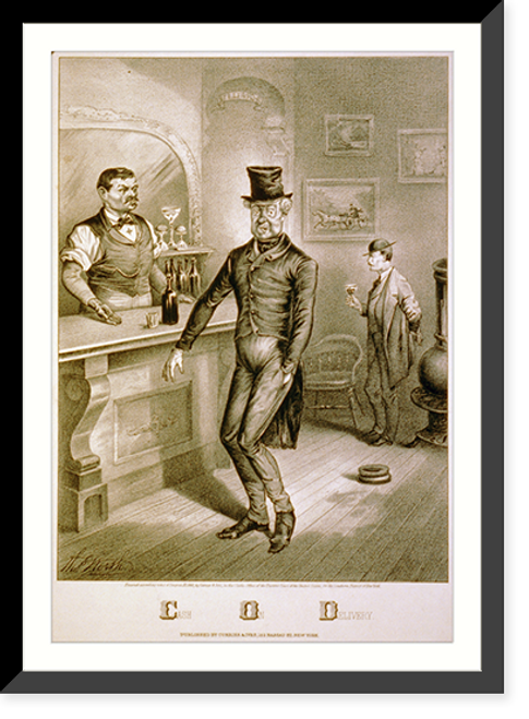 Historic Framed Print, Cash on delivery - 2,  17-7/8" x 21-7/8"