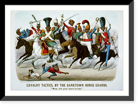 Vintage Military Print - Cavalry tactics - Antique Wall Decor Print