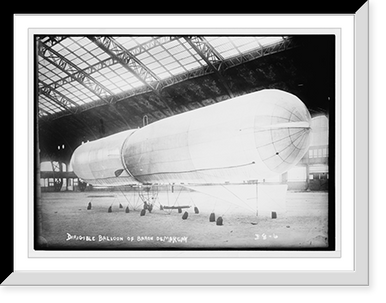 Dirigible balloon on Baron E. DeMarcay Classic, Antique Poster