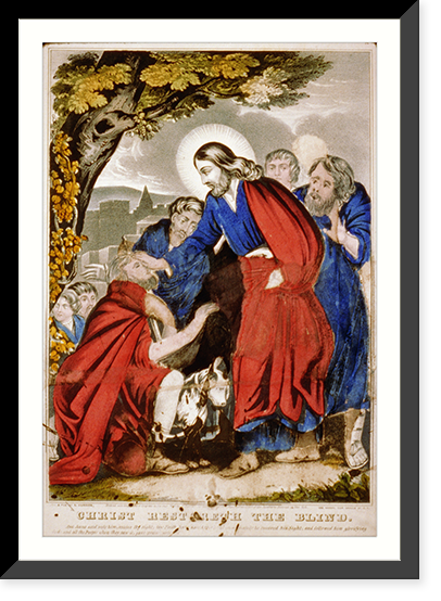 Christ restoreth the blind, Historic Reproduction