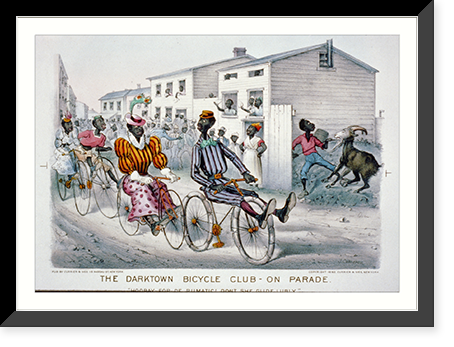 The darktown bicycle club - on parade: Hooray for de rumatic! Dont she glide lubly."" - 2, Vintage Poster