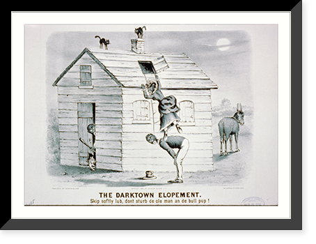 The Darktown elopement: Skip softly lub, dont sturb de ole man an de bull pup! - 2 Classic, Vintage Print