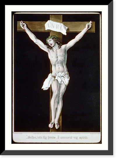 Father, into thy hands I commend my spirit, Antique Print