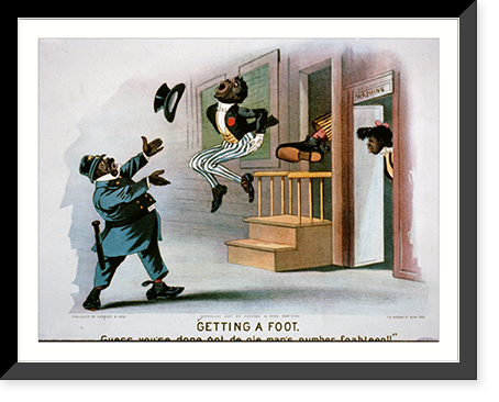 Getting a foot Guess you'se done got de ole man's number foahteen!!"", Antique Print