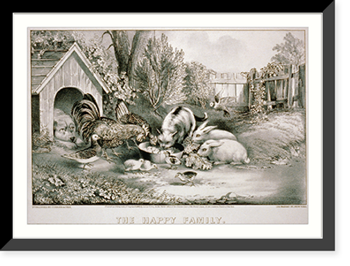 Historic Framed Print, The happy family - 2,  17-7/8" x 21-7/8"